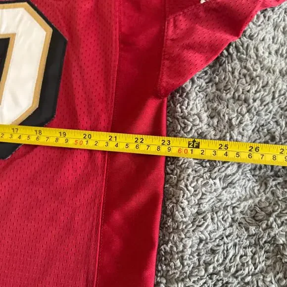 Vintage 2001 Authentic Adidas Jason Moore NFL San Francisco 49ers Jersey 50 RARE